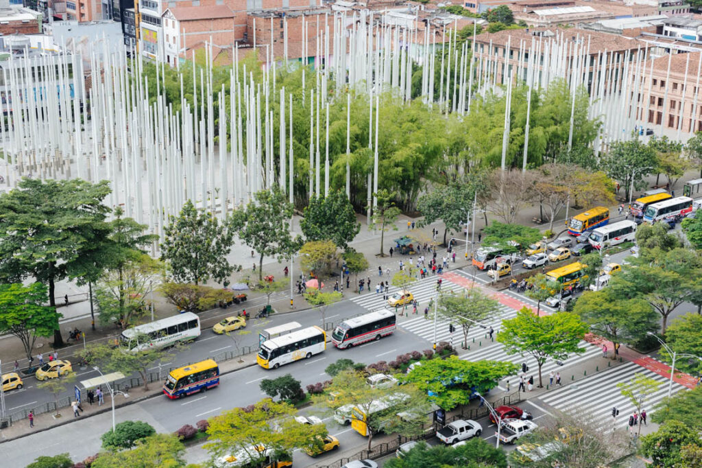 Imagen panorámica de Medellín sector La Alpujarra