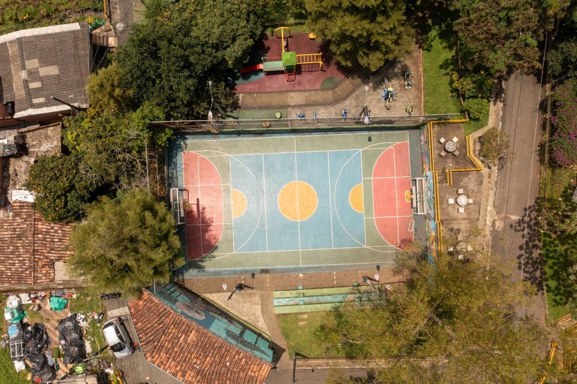 Imagen panorámica de la cancha El Garabato El Poblado