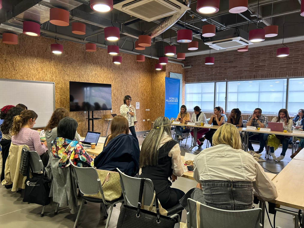 Imagen secretaria de las Mujeres interviene en programa Ciudades y Espacios Públicos Seguros para Mujeres y Niñas