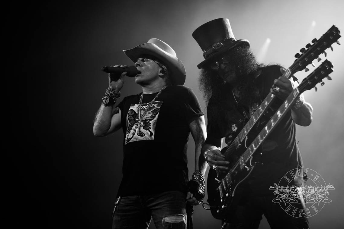Imagen de concierto de los Guns N’ Roses