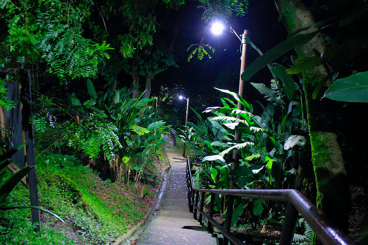 Imagen pueblito paisa nocturno