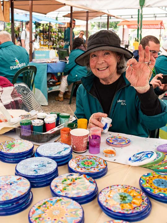 Imagen señora en parque