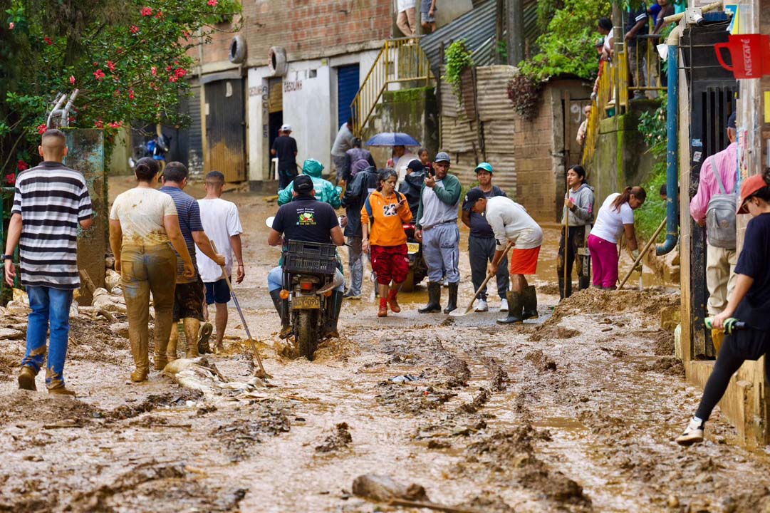 Imagen afectados por la lluvia en corregimientos