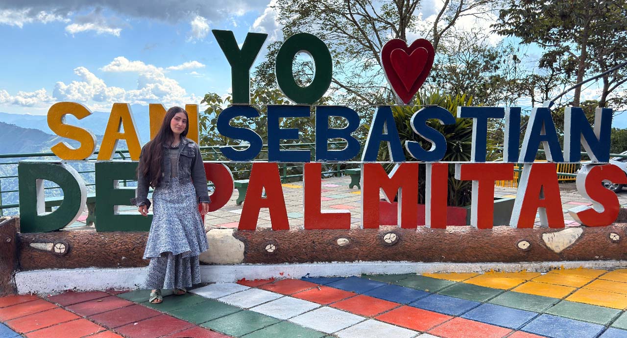 Imagen letrero de San Sebastián de Palmitas