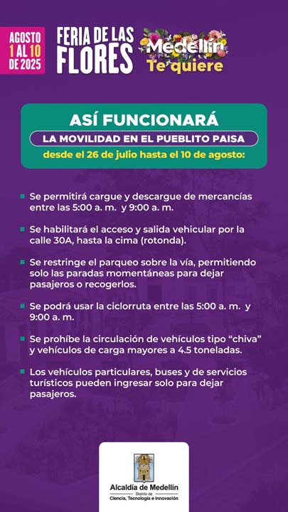 Imagen movilidad pueblito paisa