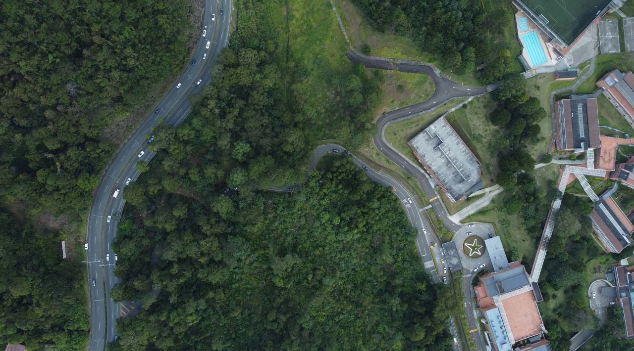 Imagen panorámica vías Medellín