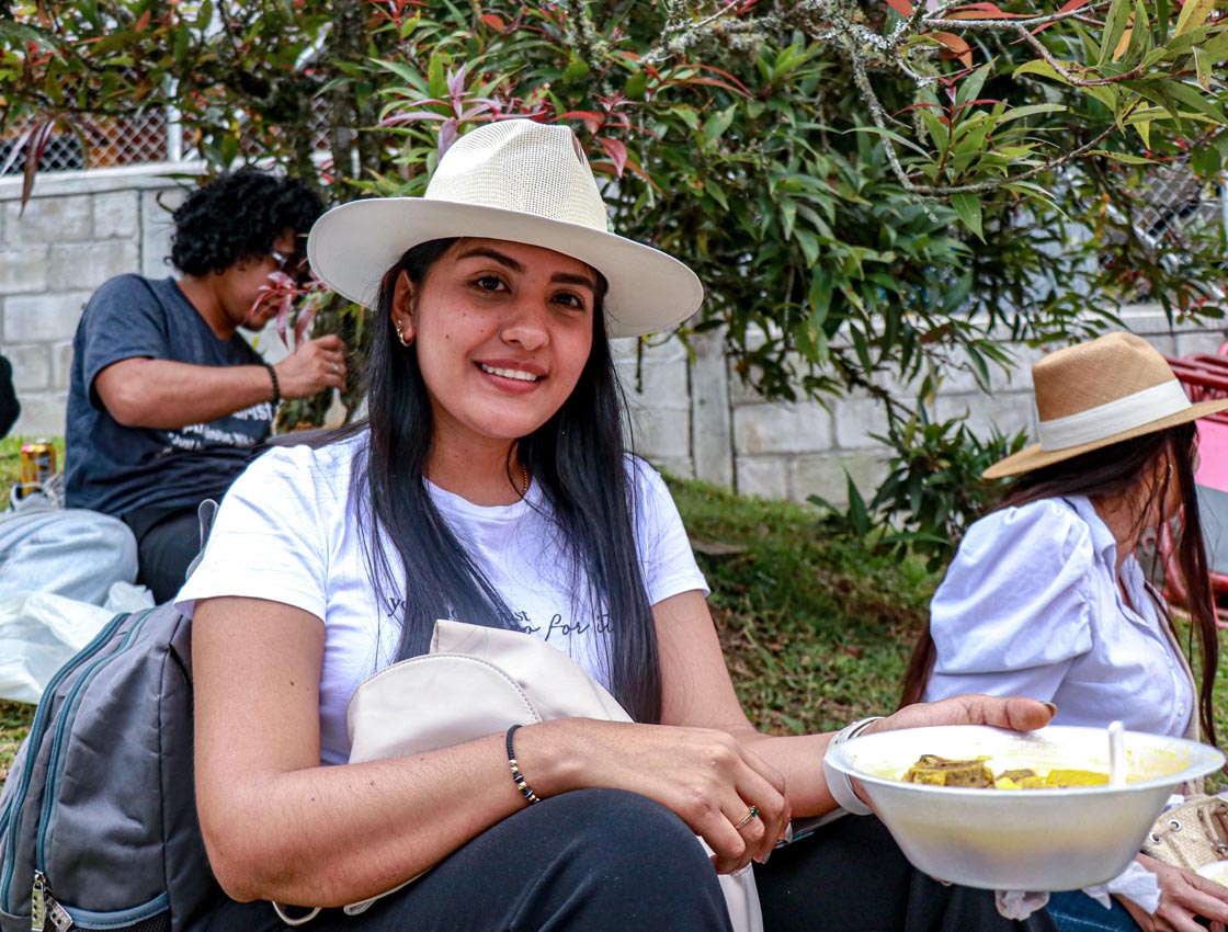 María José Ángel nació en Villavicencio y es la primera vez que vive la Feria de las Flores.