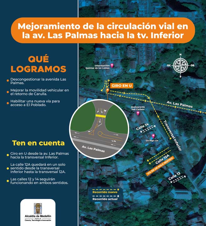 Imagen Las Palmas con intervención vial y glorieta virtual (2)