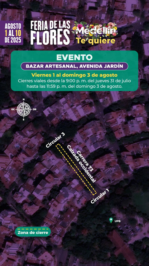 Imagen cierres viales feria flores 2025 (3)