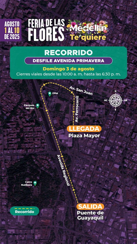 Imagen cierres viales feria flores 2025 (5)