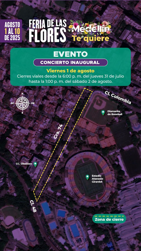 Imagen cierres viales feria flores 2025 (9)