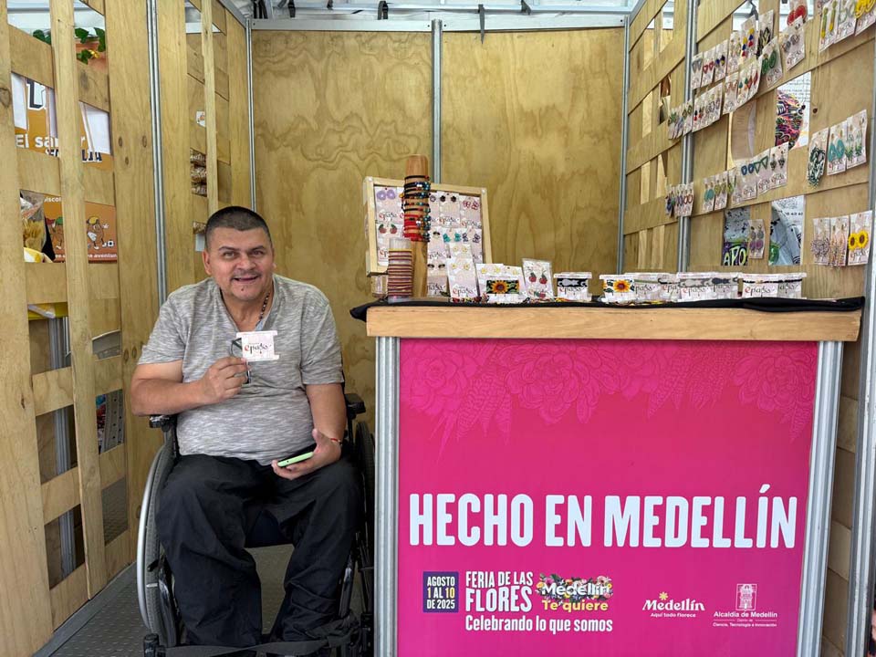 Imagen de Elkin en su puesto