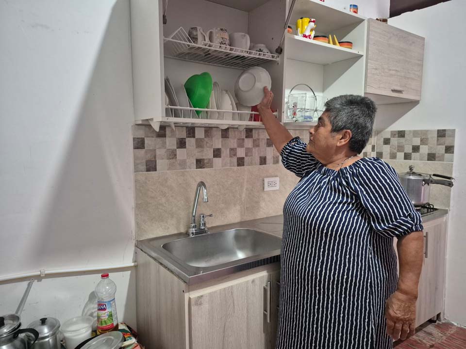 Imagen de los platos en la cocina de Edilma