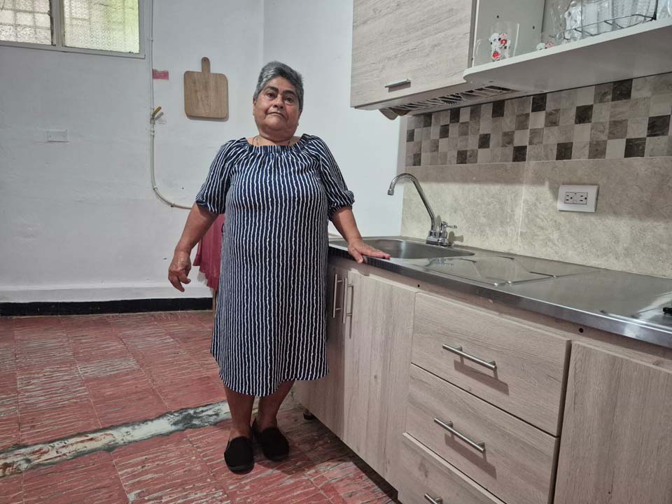 Imagen en el mesón de la cocina de Edilma