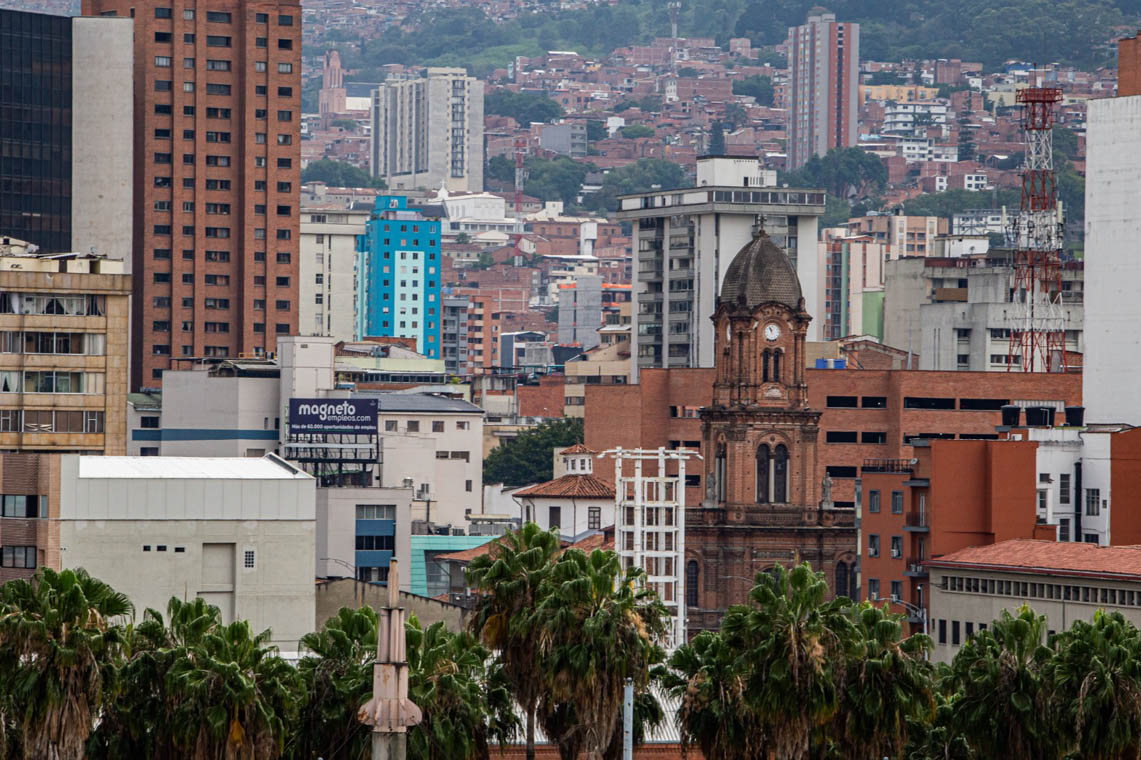 Imagen panorámica de Medellín
