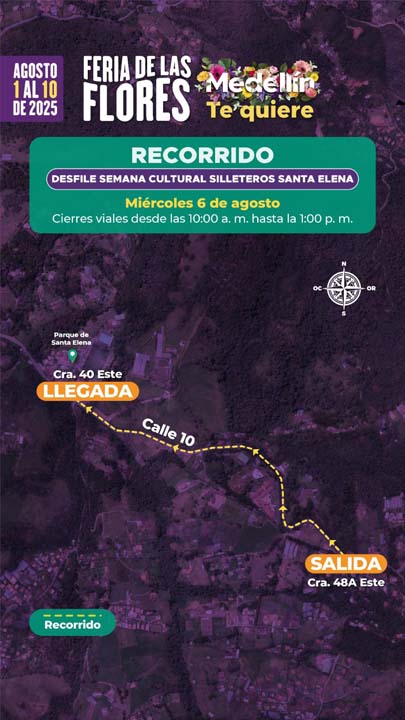 Imagen recorrido silleteros