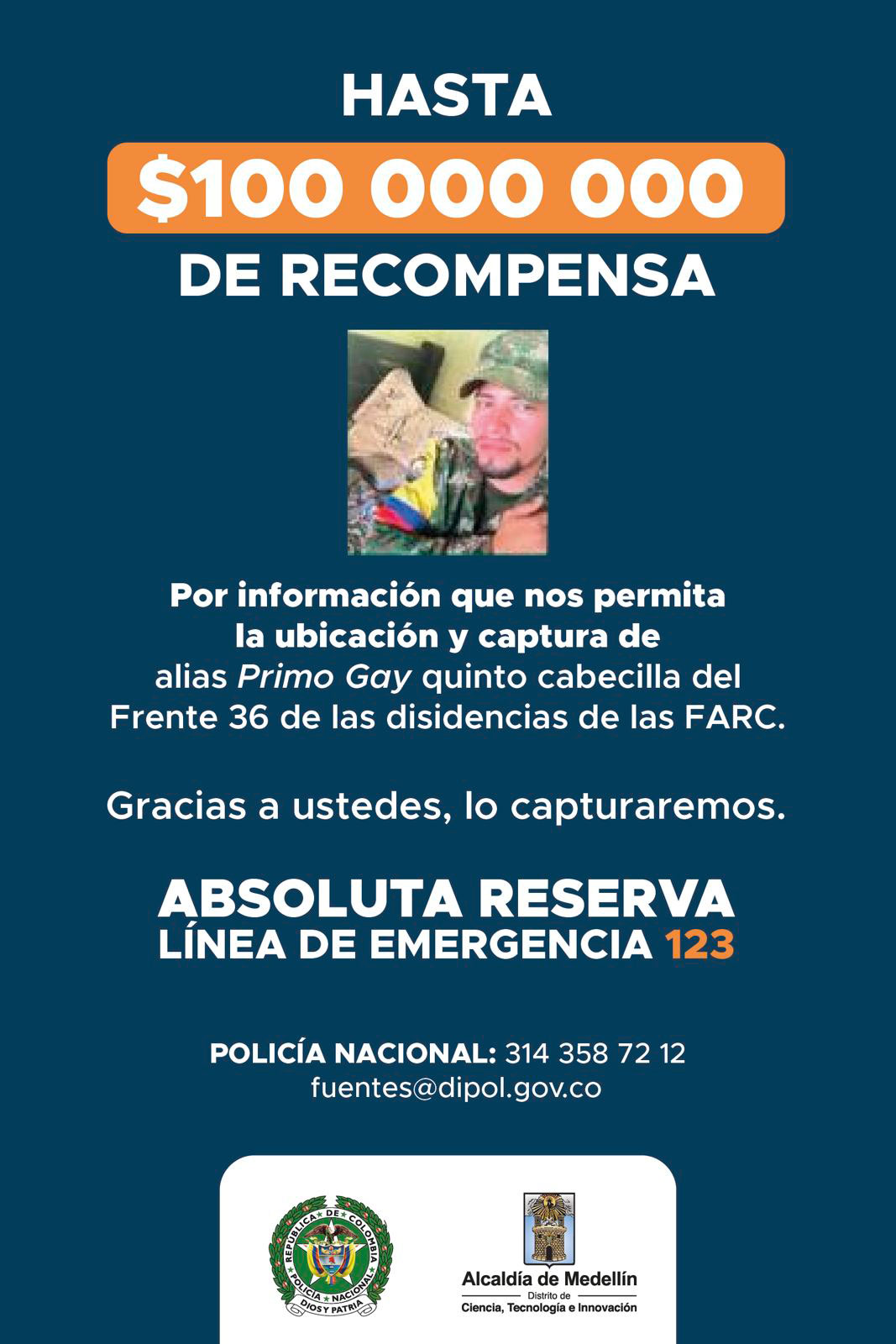 Imagen de afiche de recompensa