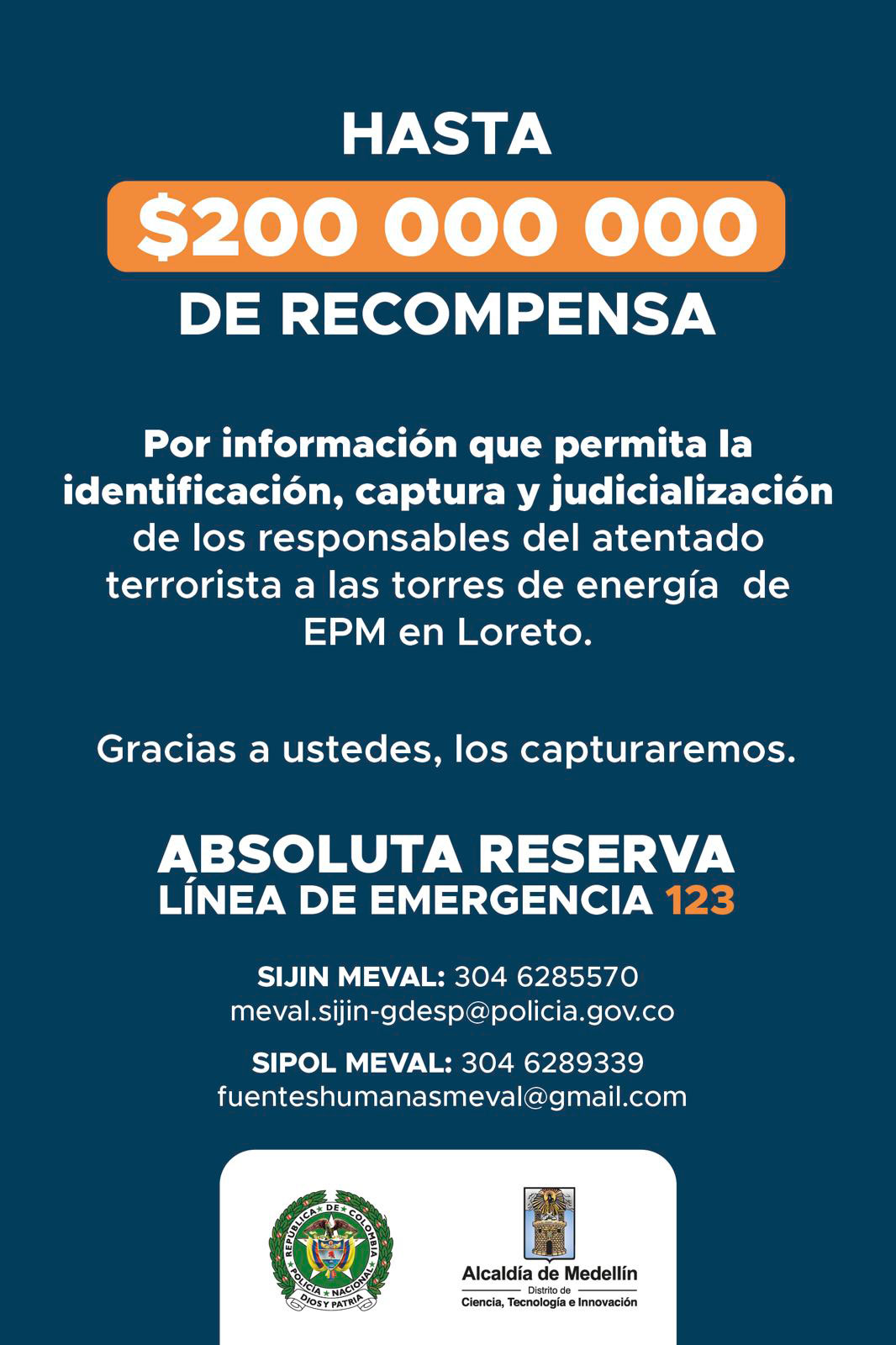 Imagen de afiche de recompensa