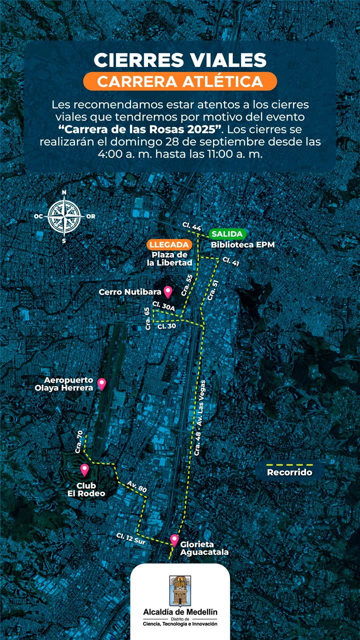 Imagen de cierres viales