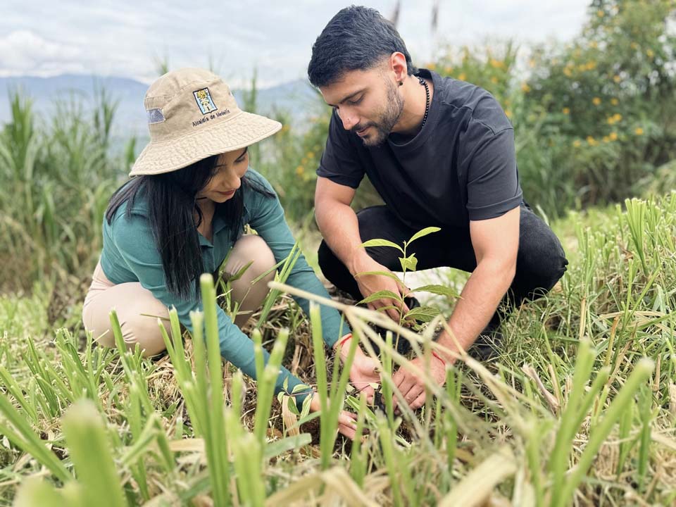 Imagen personas en siembra