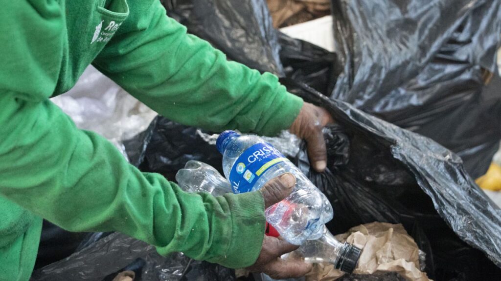 Imagen del reciclaje que hace Wilson Imagen el reciclaje en sustento y en ejemplo Foto 3