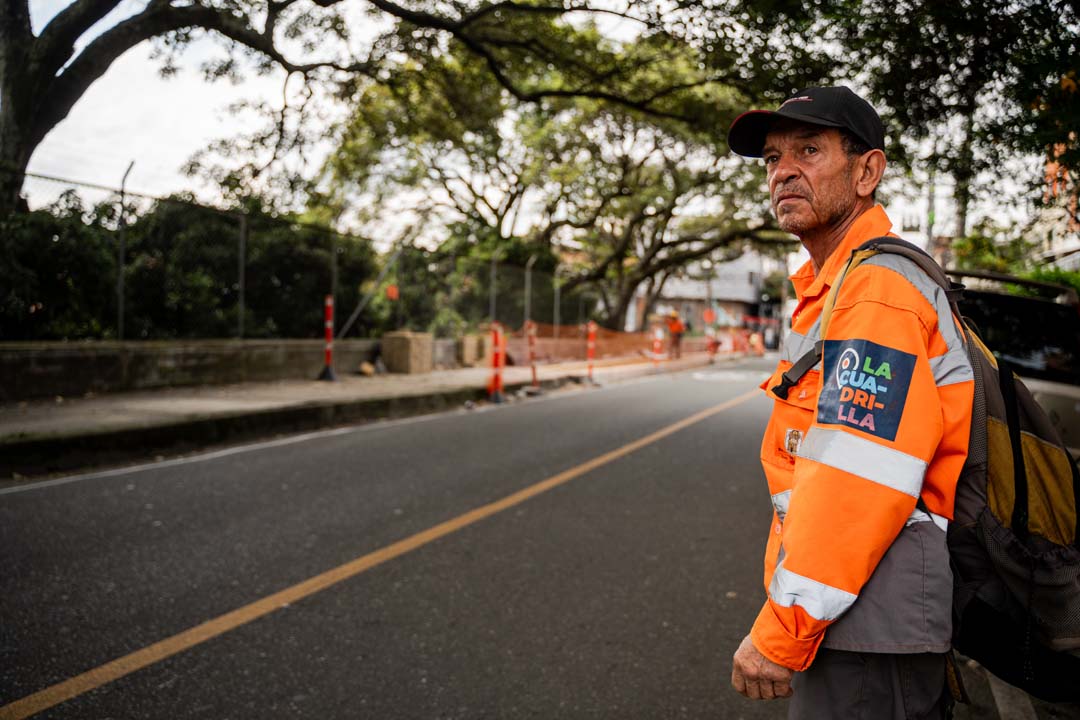 Imagen obrero en la calle Canario