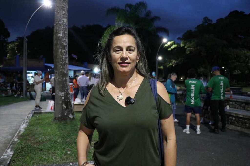 Aída Vargas, usuaria del Gran Parque Medellín. Imagen Aída Vargas