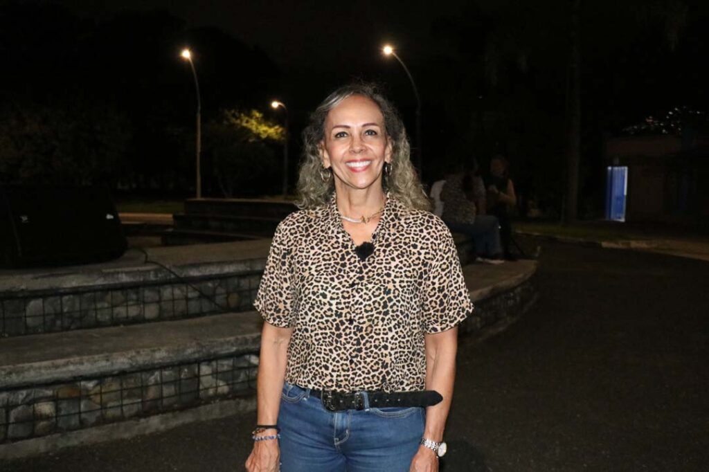 Ángela Gómez, usuaria del Gran Parque Medellín. Imagen Ángela