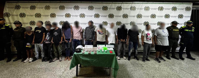 Imagen de capturados por la policía