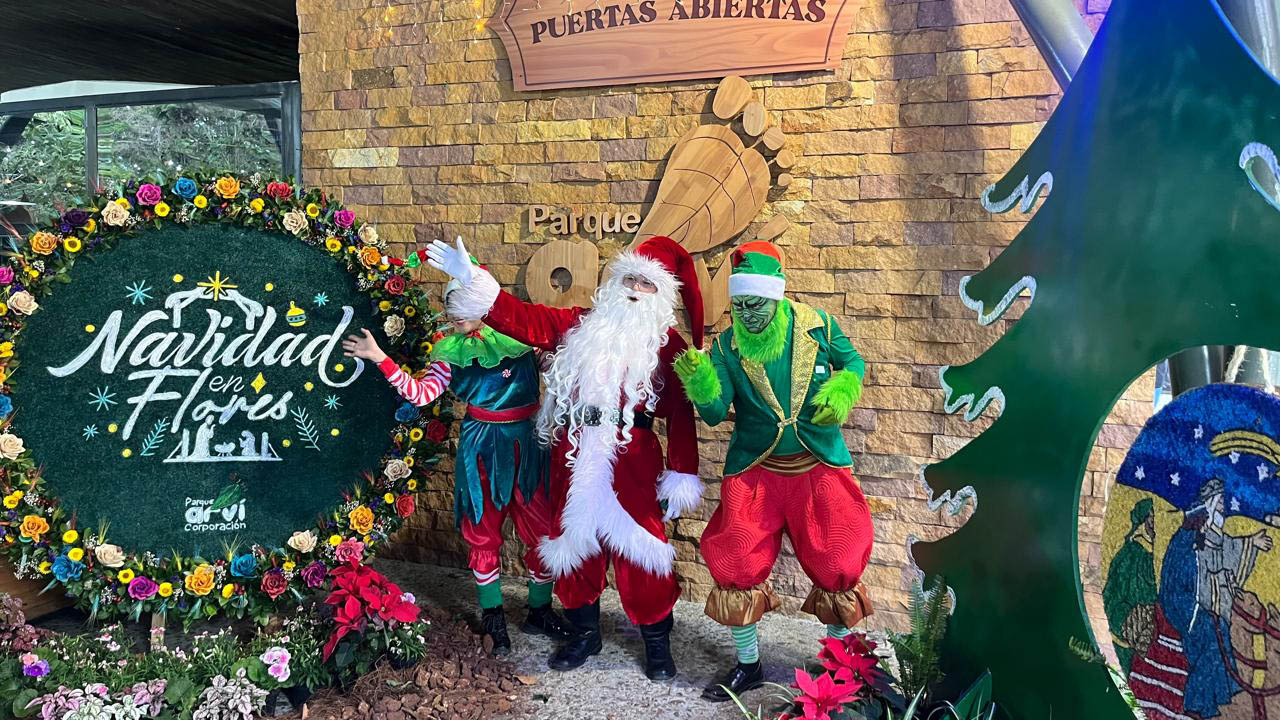 Imagen de escenario navideño en Parque Arví