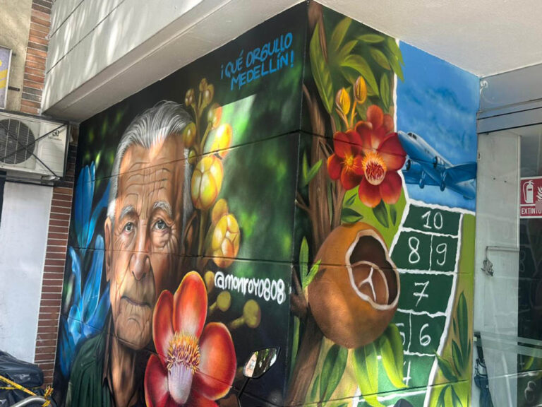 Imagen de mural en el Mascerca Belén