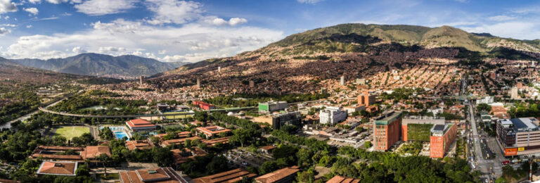 Imagen panorámica de Medellín