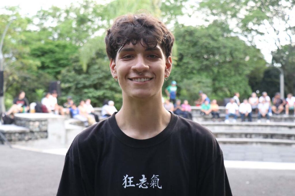 Simón Muñoz, practicante de parkour. Imagen Simón