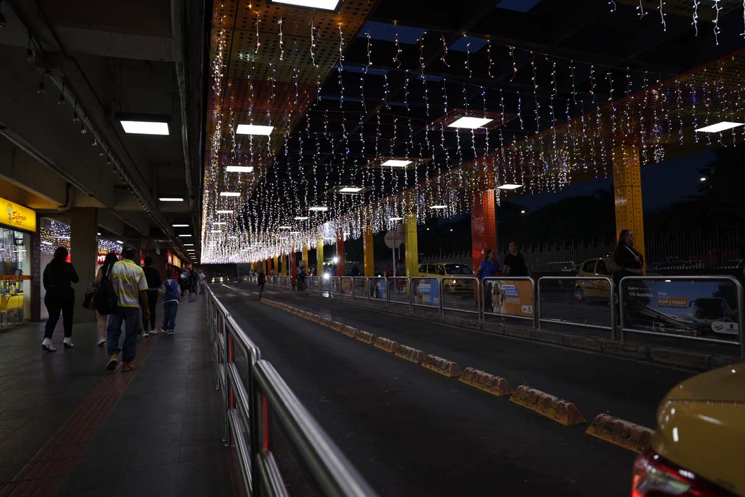 Imagen de terminal en Navidad