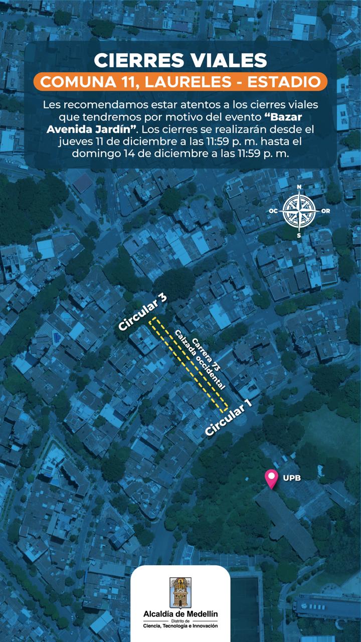 Imagen de cierres viales