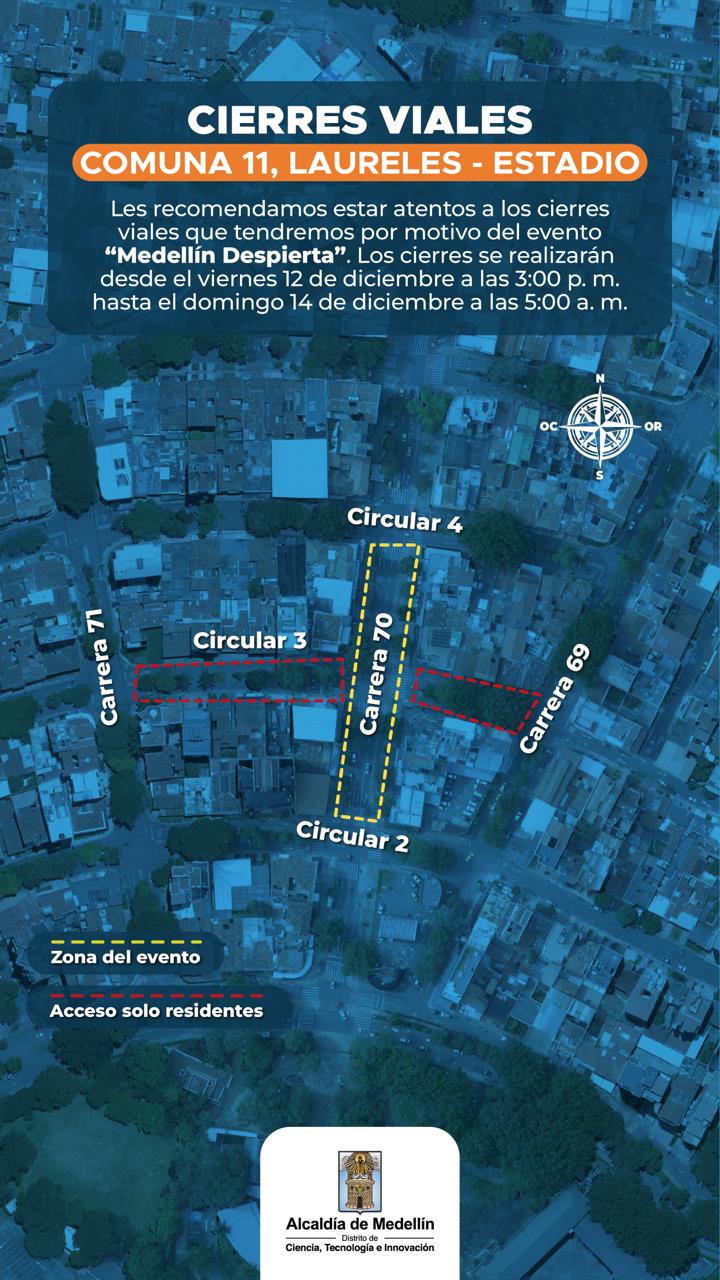 Imagen de cierres viales