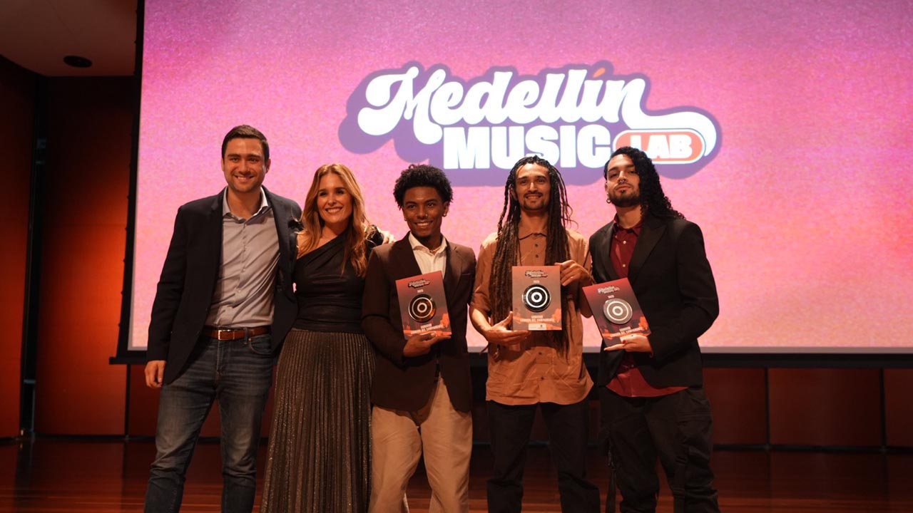 Imagen ganadores de Medellín Music Lab