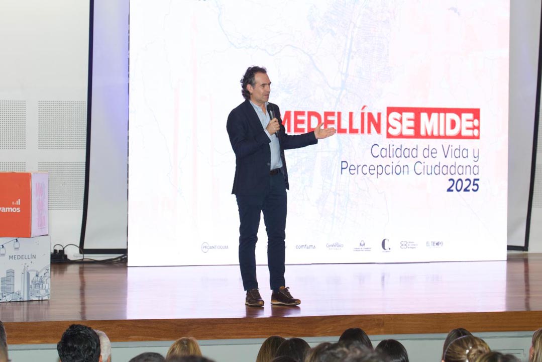 Imagen informe de Medellín Cómo Vamos alcalde Federico Gutiérrez