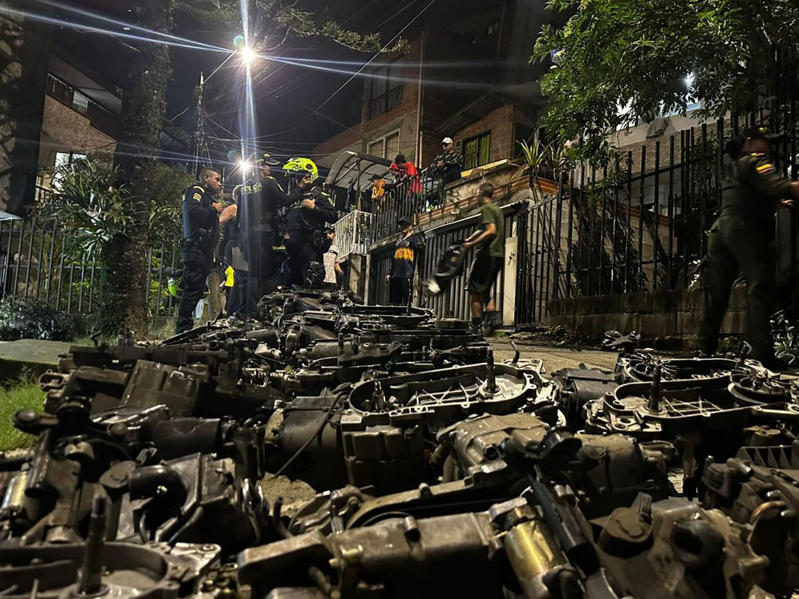 Imagen Desmantelada bodega ilegal con autopartes robadas (3)