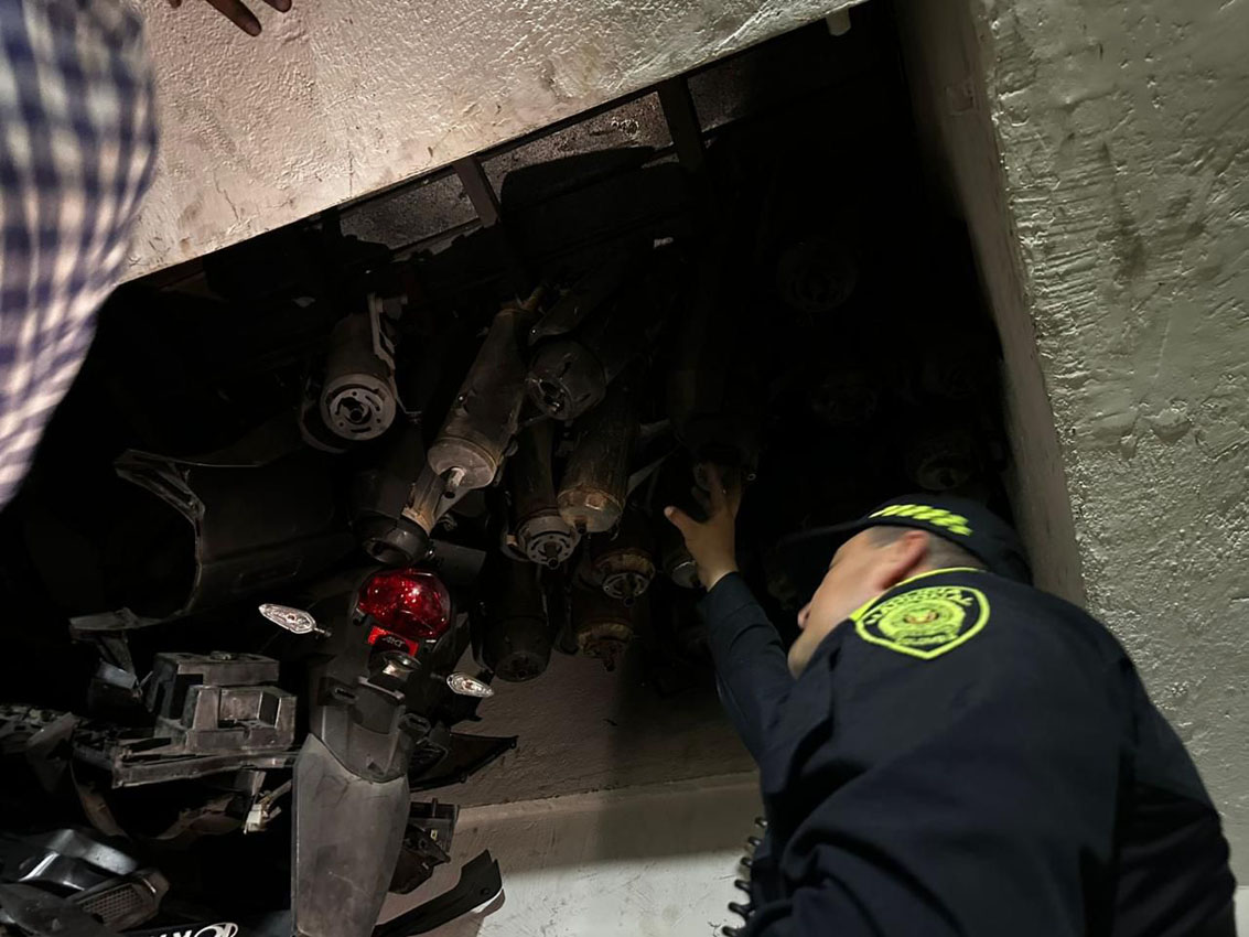 Imagen Desmantelada bodega ilegal con autopartes robadas (5)