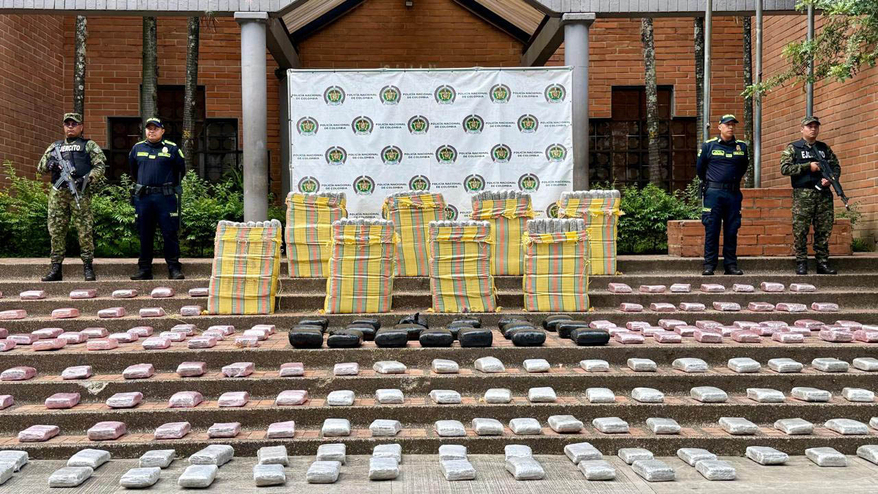 Imagen de droga incautada en operativo