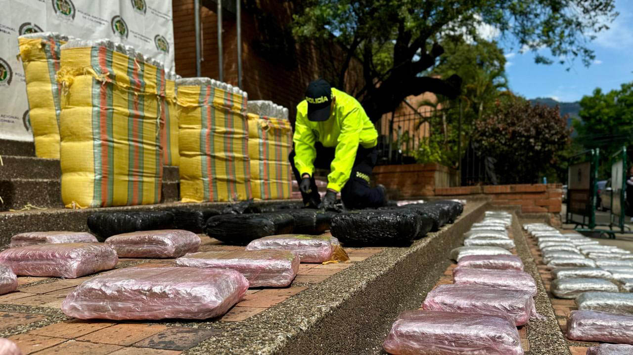 Imagen de drogas incautadas en operativo