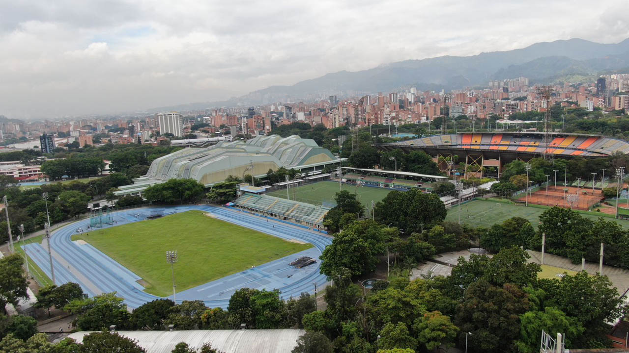 Imagen panorámica de la Unidad Deportiva Atanasio Girardot
