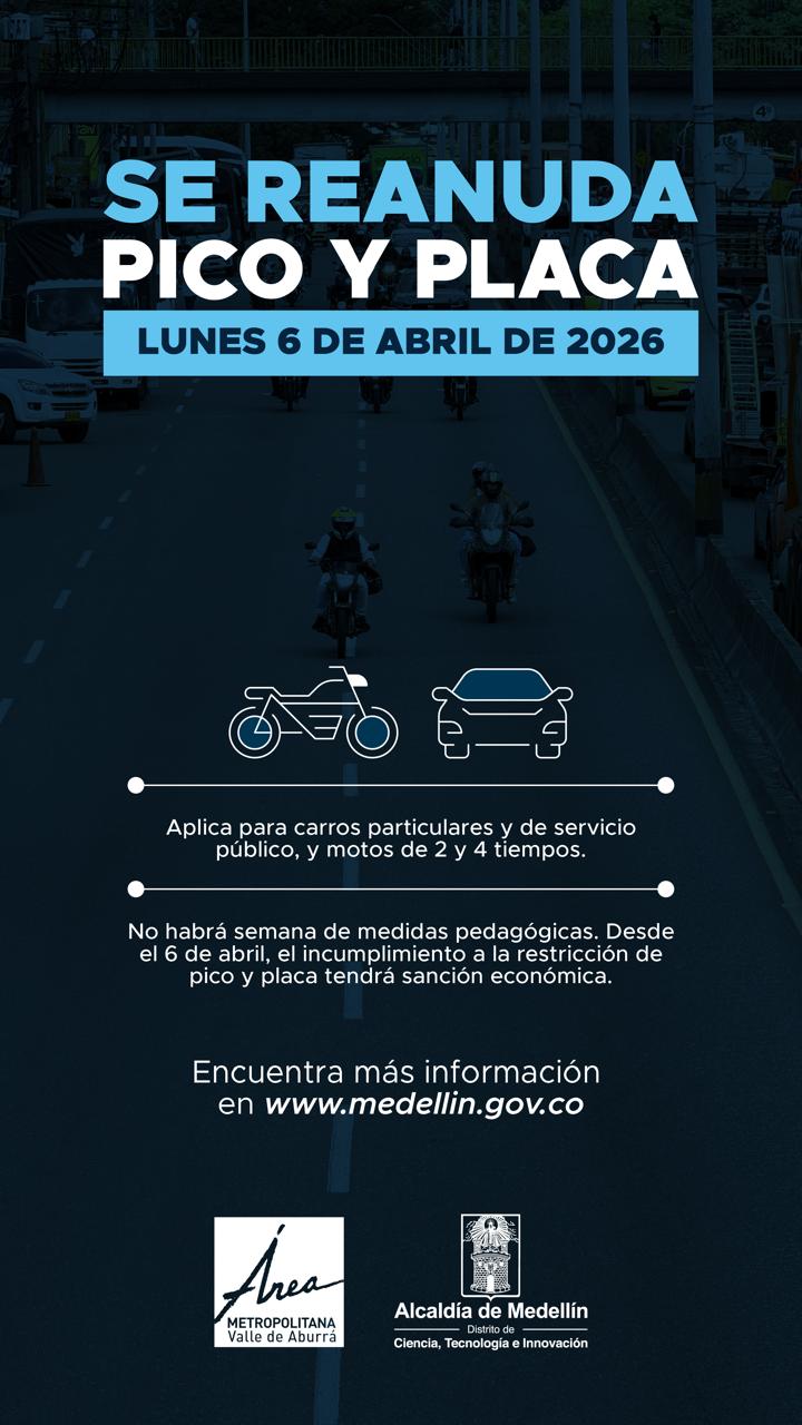 Imagen reanudación del Pico y Placa