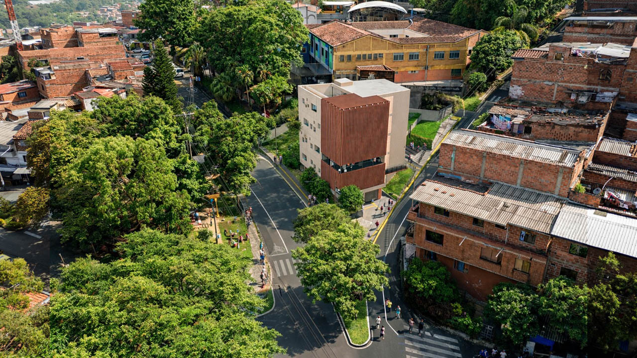 Render panorámico de la Comisaría de Familia de Moscú