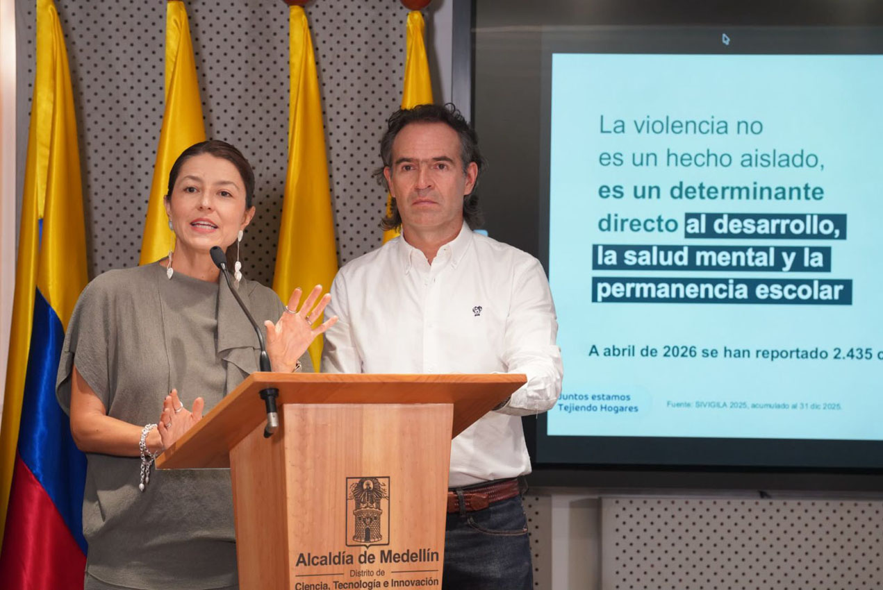 Imagen Alcalde de Medellín Federico Gutiérrezs y primera dama Margarita Gómez(2)