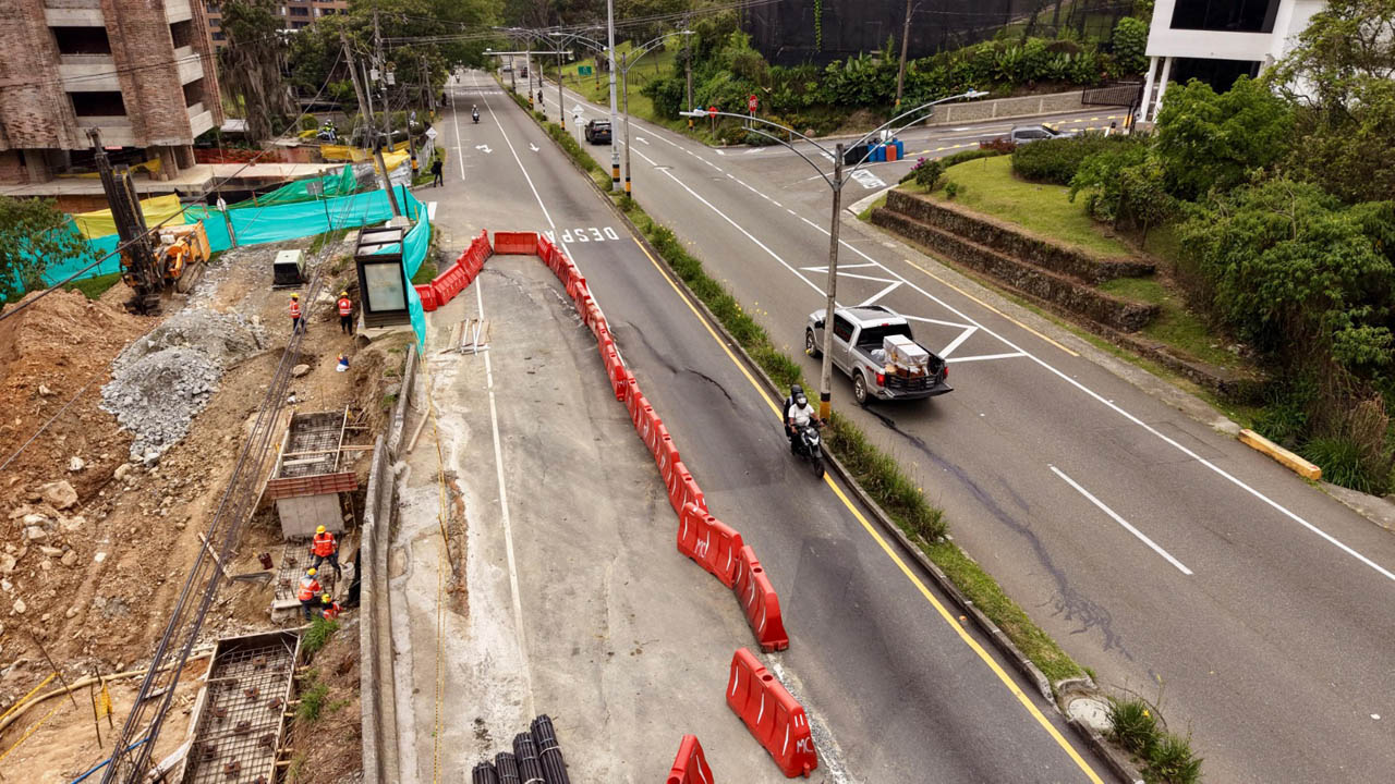 Imagen de obras en la vía