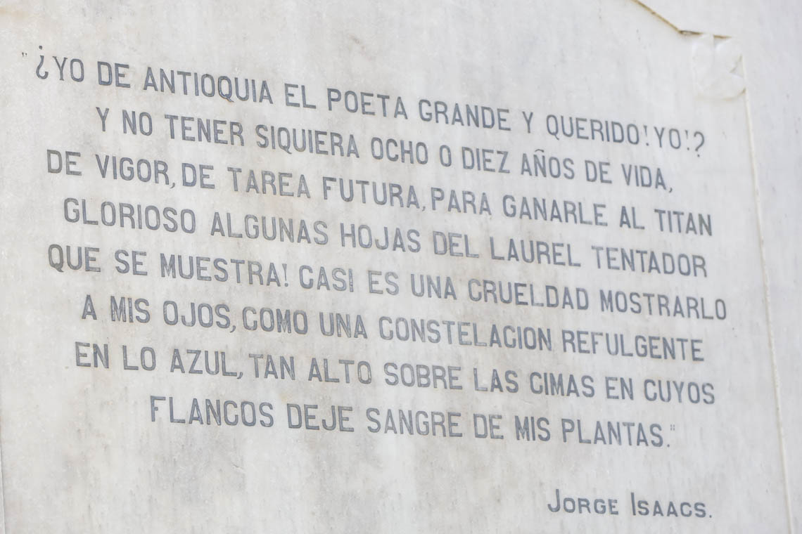 Imagen leyenda de la tumba de Jorge Isaacs
