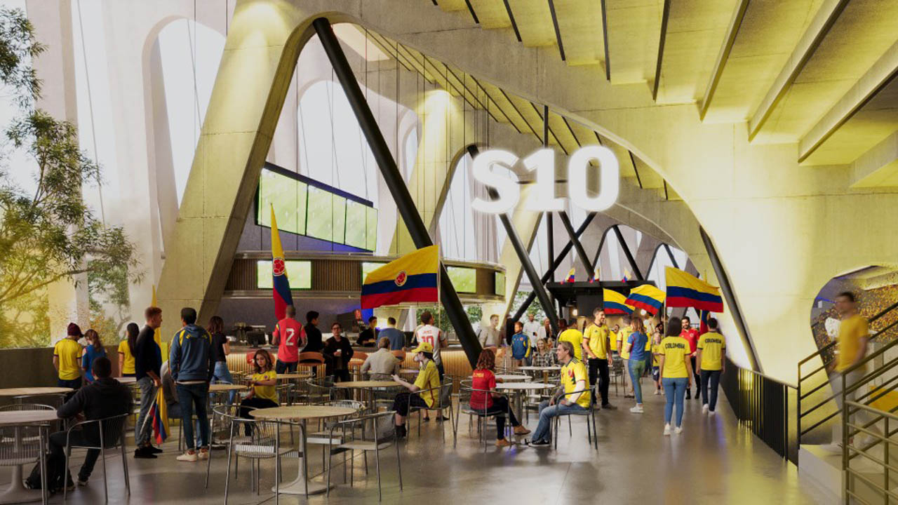 Render interno estadio Atanasio Girardot