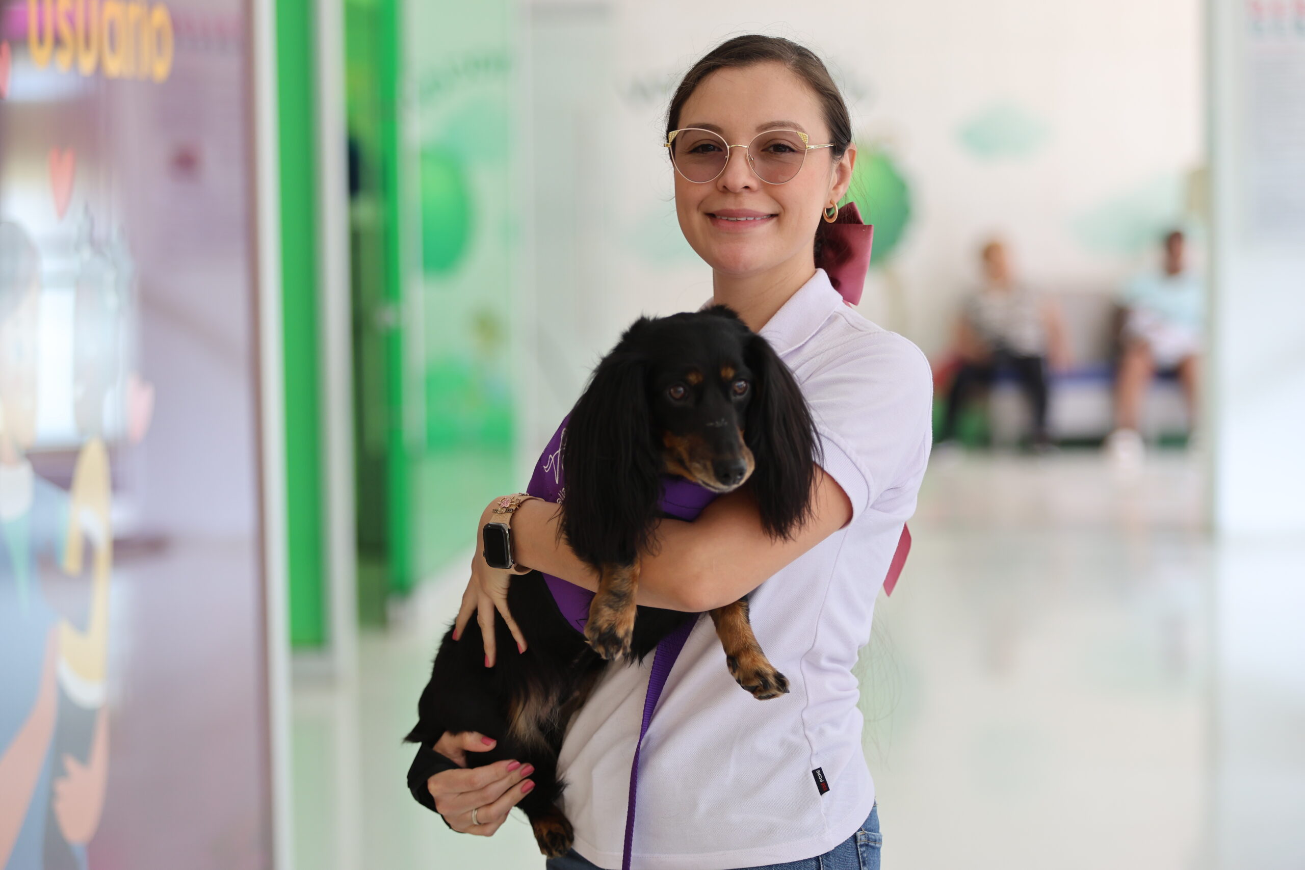 Visita de perros a hospital Infantil -En Medellín hay huellitas peludas